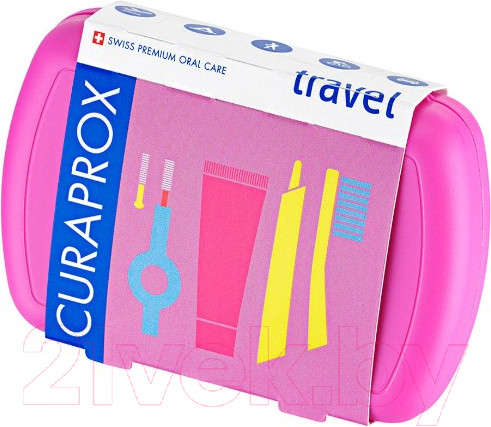 Изображение товара Набор для ухода за полостью рта Curaprox Be You Travel Set Pink
