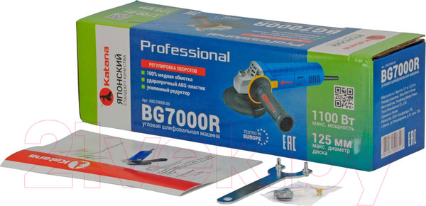 Изображение товара Угловая шлифовальная машина Katana BG7000R