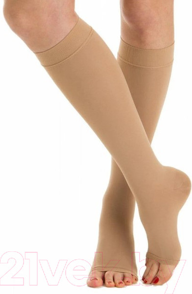 Изображение товара Гольфы компрессионные Польза 3001 ниже колена 1 кл.к. (р.5 (XL), рост1, бежевый)
