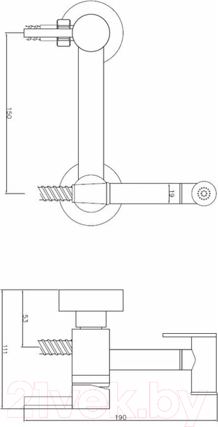 Изображение товара Гигиенический душ со смесителем Esko SMH02