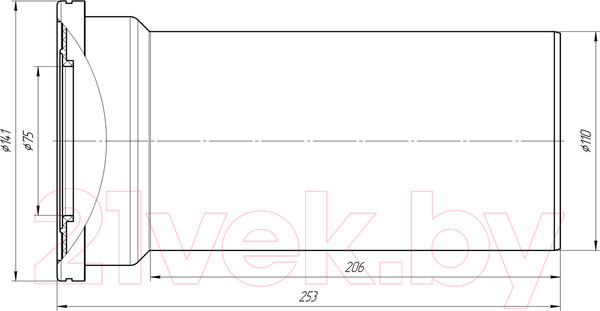 Изображение товара Труба фановая Ани Пласт 250 / W1220