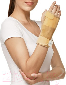 Изображение товара Ортез лучезапястный Польза На запястье с шиной 1411 (р.4, бежевый)