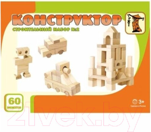Изображение товара Конструктор Pelsi Строительный набор №2 / И627 (60эл)