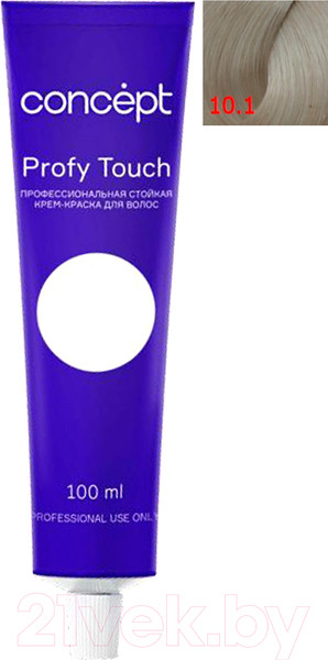 Изображение товара Крем-краска для волос Concept Profy Touch Стойкая 10.1 (100мл, очень светлый платиновый  )