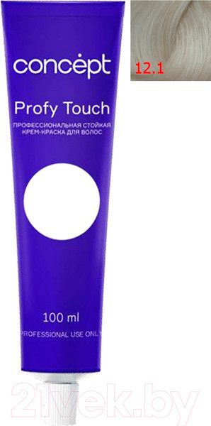 Изображение товара Крем-краска для волос Concept Profy Touch Стойкая 12.1 (100мл, экстрасветлый платиновый)