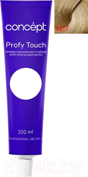 Изображение товара Крем-краска для волос Concept Profy Touch Стойкая 12.7 (100мл, экстра светлый бежевый)