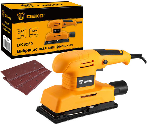 Изображение товара Вибрационная шлифовальная машина Deko DKS250 / 063-4199