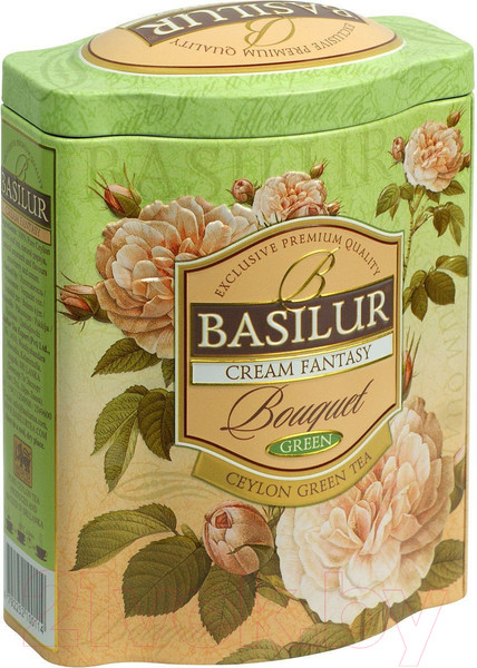 Изображение товара Чай листовой Basilur Bouquet Кремовая фантазия зеленый / 12420 (100г)