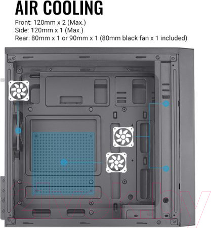 Изображение товара Корпус для компьютера AeroCool CS-108-S-BK