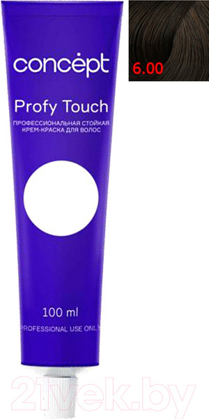 Изображение товара Крем-краска для волос Concept Profy Touch Стойкая 6.00 (100мл, интенсивный русый)