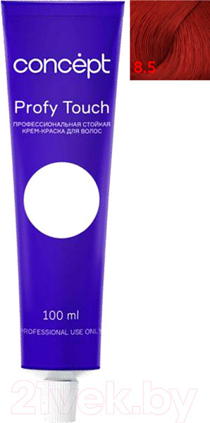 Изображение товара Крем-краска для волос Concept Profy Touch Стойкая 8.5 (100мл, светло-красный блондин)