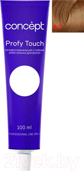 Изображение товара Крем-краска для волос Concept Profy Touch Стойкая 9.7 (100мл, бежевый)