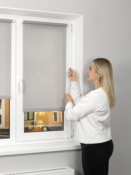 Изображение товара Рулонная штора Lm Decor Джинс LM 44-03 52x160 (светло-серый)