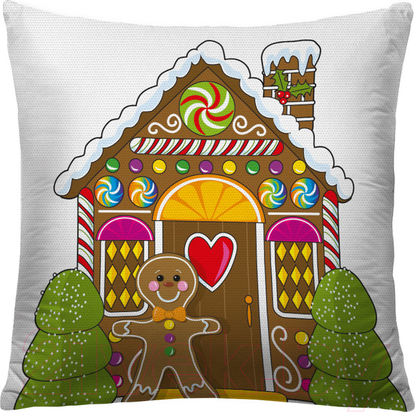 Изображение товара Наволочка декоративная JoyArty Пряничный дом / sl_38356