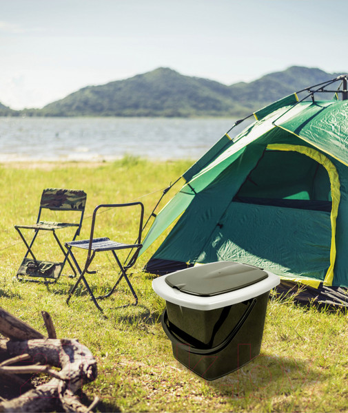 Изображение товара Ведро-туалет Plastic Republic PT9080 (черный)