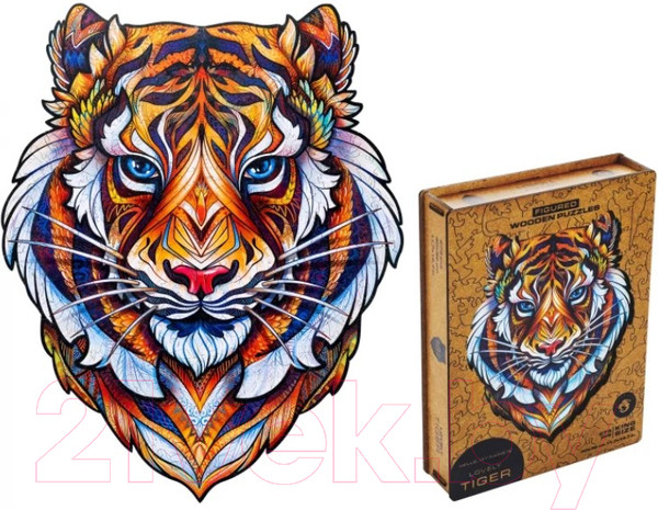 Изображение товара Пазл Unidragon Милый тигр / 6726 (104эл)