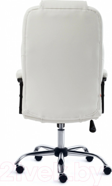 Изображение товара Кресло офисное Tetchair Bergamo кожзам (хром/белый 36-01)