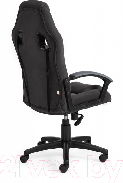 Изображение товара Кресло геймерское Tetchair Driver флок/ткань (черный/серый)
