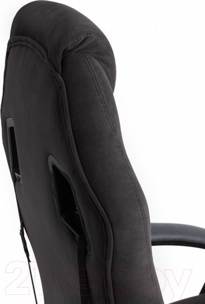 Изображение товара Кресло геймерское Tetchair Driver флок/ткань (черный/серый)