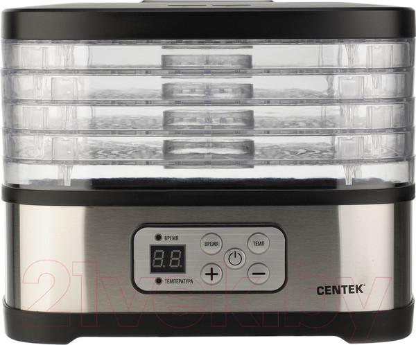 Изображение товара Сушилка для овощей и фруктов Centek CT-1650 (хром)