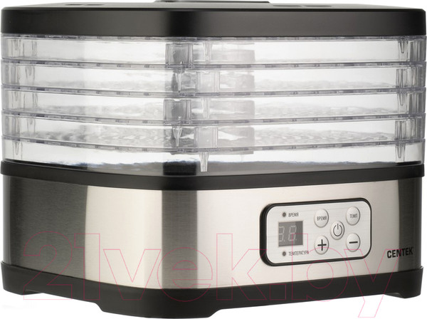 Изображение товара Сушилка для овощей и фруктов Centek CT-1650 (хром)