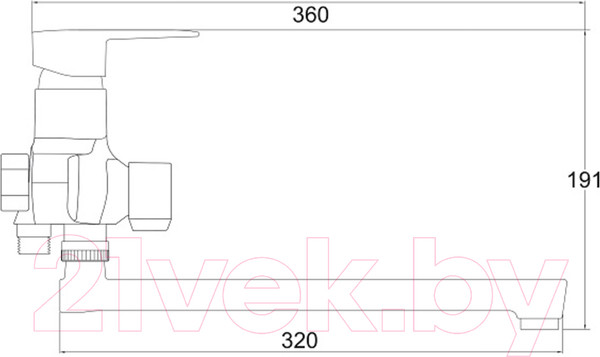 Изображение товара Смеситель РМС PL6-006E