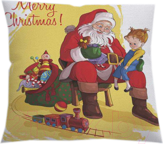 Изображение товара Наволочка декоративная JoyArty Новогодний санта / sl_20027