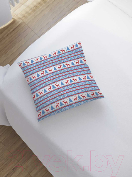 Изображение товара Наволочка декоративная JoyArty Зимние полосы / sl_20036