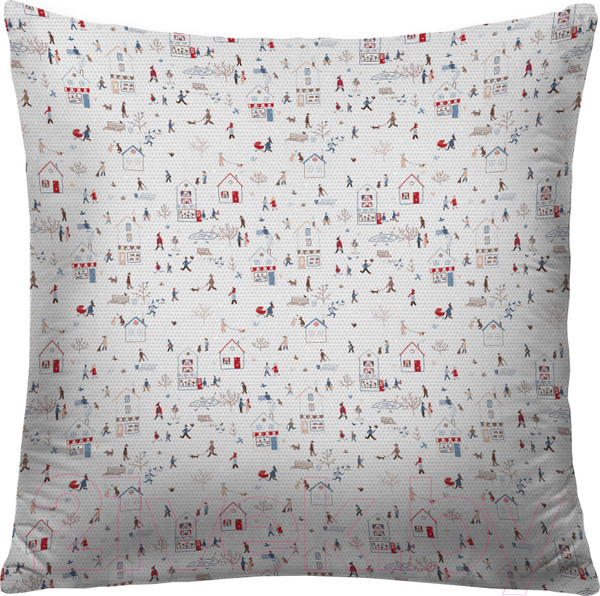 Изображение товара Наволочка декоративная JoyArty Зимняя прогулка / sl_201512