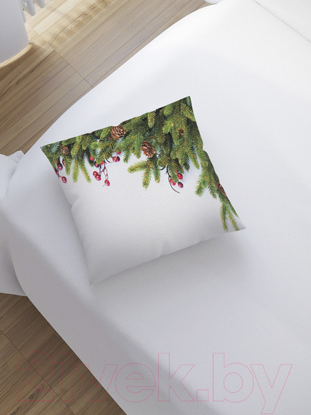 Изображение товара Наволочка декоративная JoyArty Елочные игрушки / sl_20292