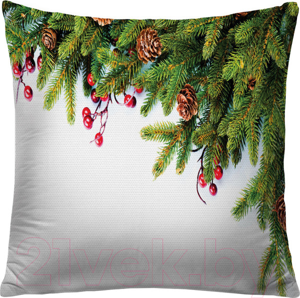 Изображение товара Наволочка декоративная JoyArty Елочные игрушки / sl_20292
