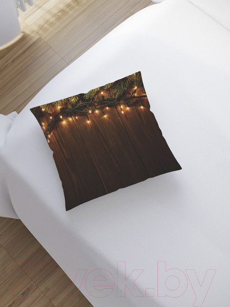 Изображение товара Наволочка декоративная JoyArty Новогодняя гирлянда / sl_20304