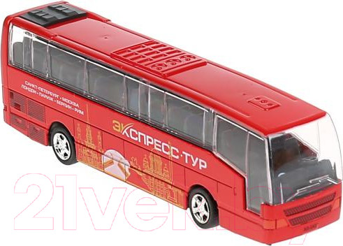 Изображение товара Автобус игрушечный Технопарк Рейсовый / 80136L-R