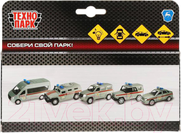 Изображение товара Автомобиль игрушечный Технопарк Газ Тигр Росгвардия / CT12-357-N-ROS-WB