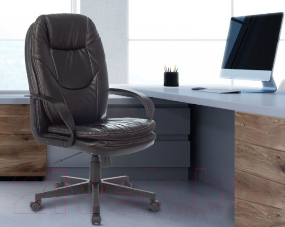 Изображение товара Кресло офисное Бюрократ CH-868LT (черный экокожа)