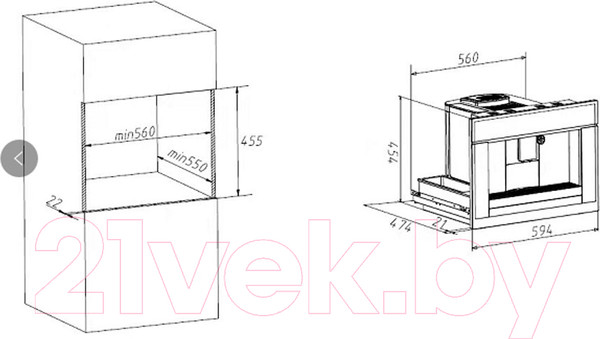 Изображение товара Кофемашина Maunfeld AMCM1503B