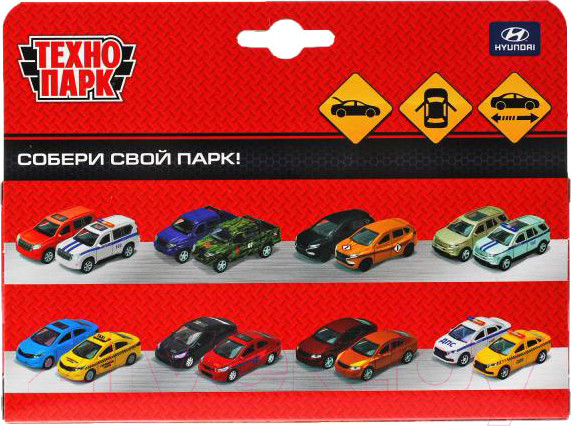 Изображение товара Автомобиль игрушечный Технопарк Hyundai Tucson Полиция / TUCSON-12POL-WH