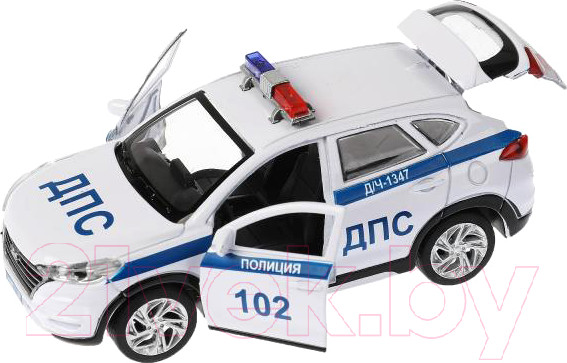 Изображение товара Автомобиль игрушечный Технопарк Hyundai Tucson Полиция / TUCSON-12POL-WH