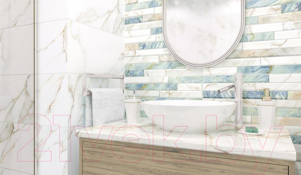 Изображение товара Плитка Alma Ceramica Nevada TWU09NVD606 (249x500, голубой)