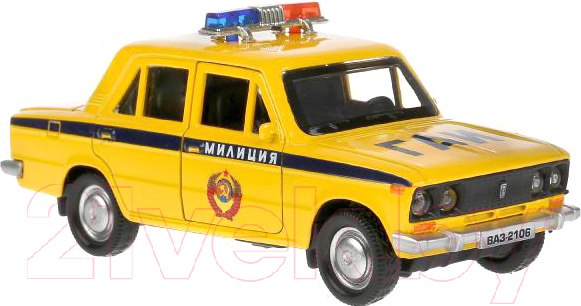 Изображение товара Автомобиль игрушечный Технопарк ВАЗ-2106 Жигули Полиция / 2106-12SLPOL-YE