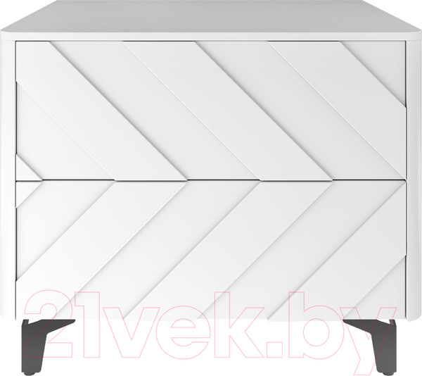 Изображение товара Прикроватная тумба Shtabe Elifa 8003 (RAL 9003/RAL 9003/черный)