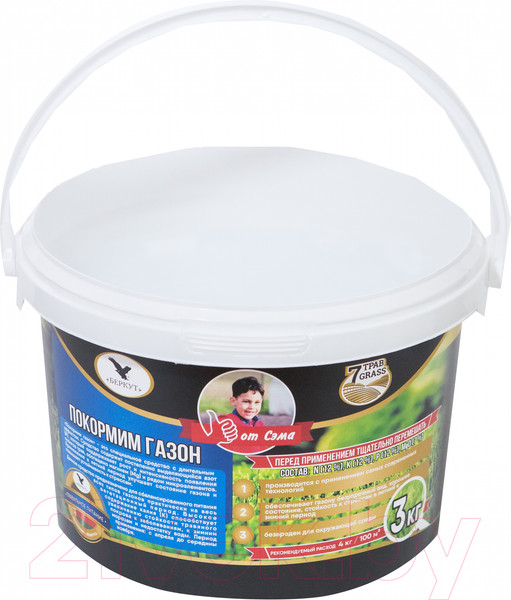 Изображение товара Удобрение БЕРКУТ Покормим газон (3кг)