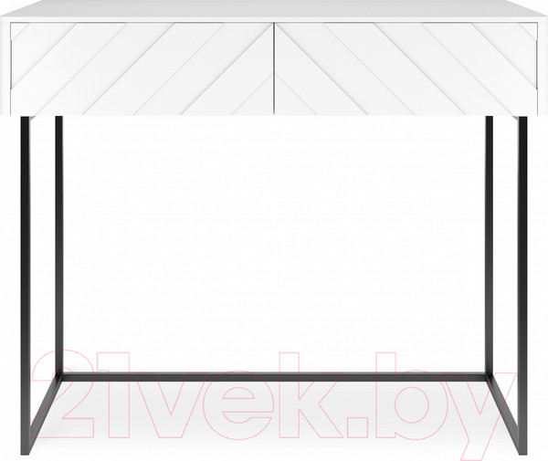 Изображение товара Консольный столик Shtabe Elifa 8011 (RAL 9003/RAL 9003/черный)