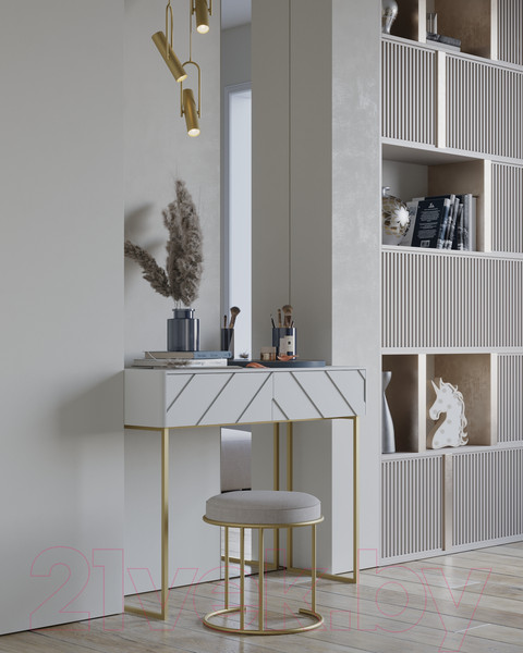 Изображение товара Консольный столик Shtabe Elifa 8011 (RAL 9003/RAL 9003/черный)