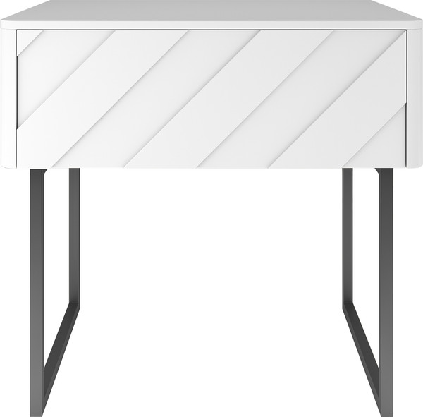 Изображение товара Прикроватная тумба Shtabe Elifa 8001 (RAL 9003/RAL 9003/черный)