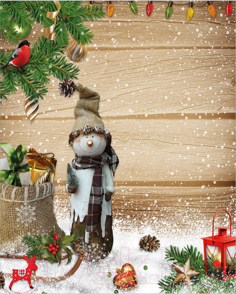 Изображение товара Скатерть JoyArty Обаятельный снеговик / tc_78666 (180x145)