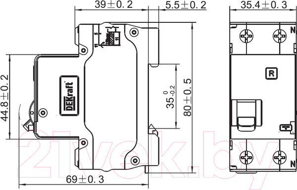 Изображение товара Дифференциальный автомат DEKraft 16050DEK
