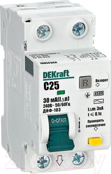 Изображение товара Дифференциальный автомат DEKraft 16054DEK