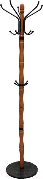 Изображение товара Вешалка для одежды Sheffilton SHT-CR12 / 920129 (светлый орех/черный мрамор)