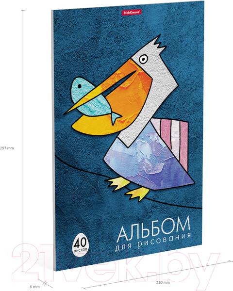 Изображение товара Альбом для рисования Erich Krause Birds / 54345